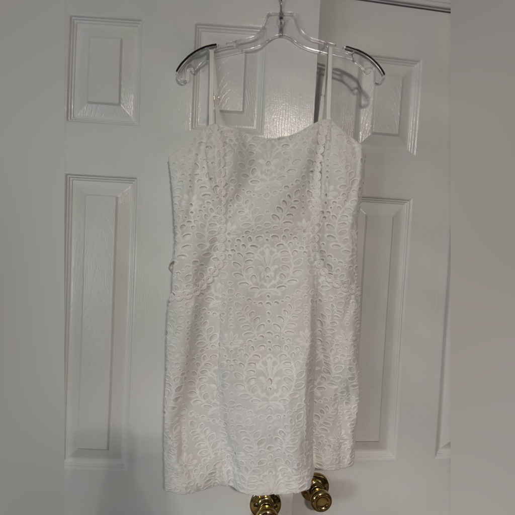 Lily Pulitzer White Lace Dress Size 8